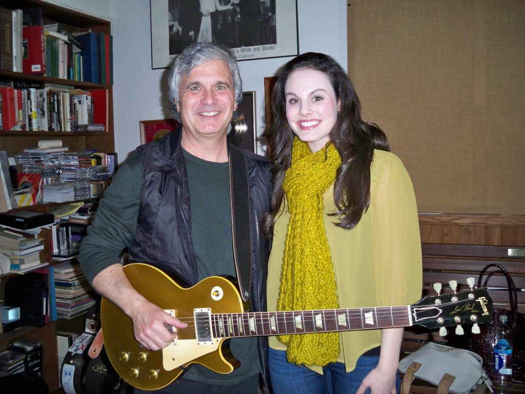 Mira working with Laurence Juber